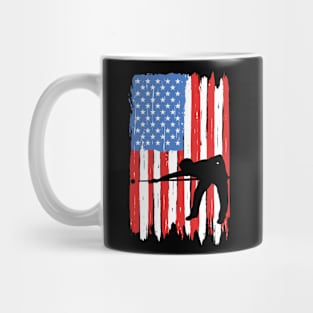 American Flag Billiards Graphic Mug